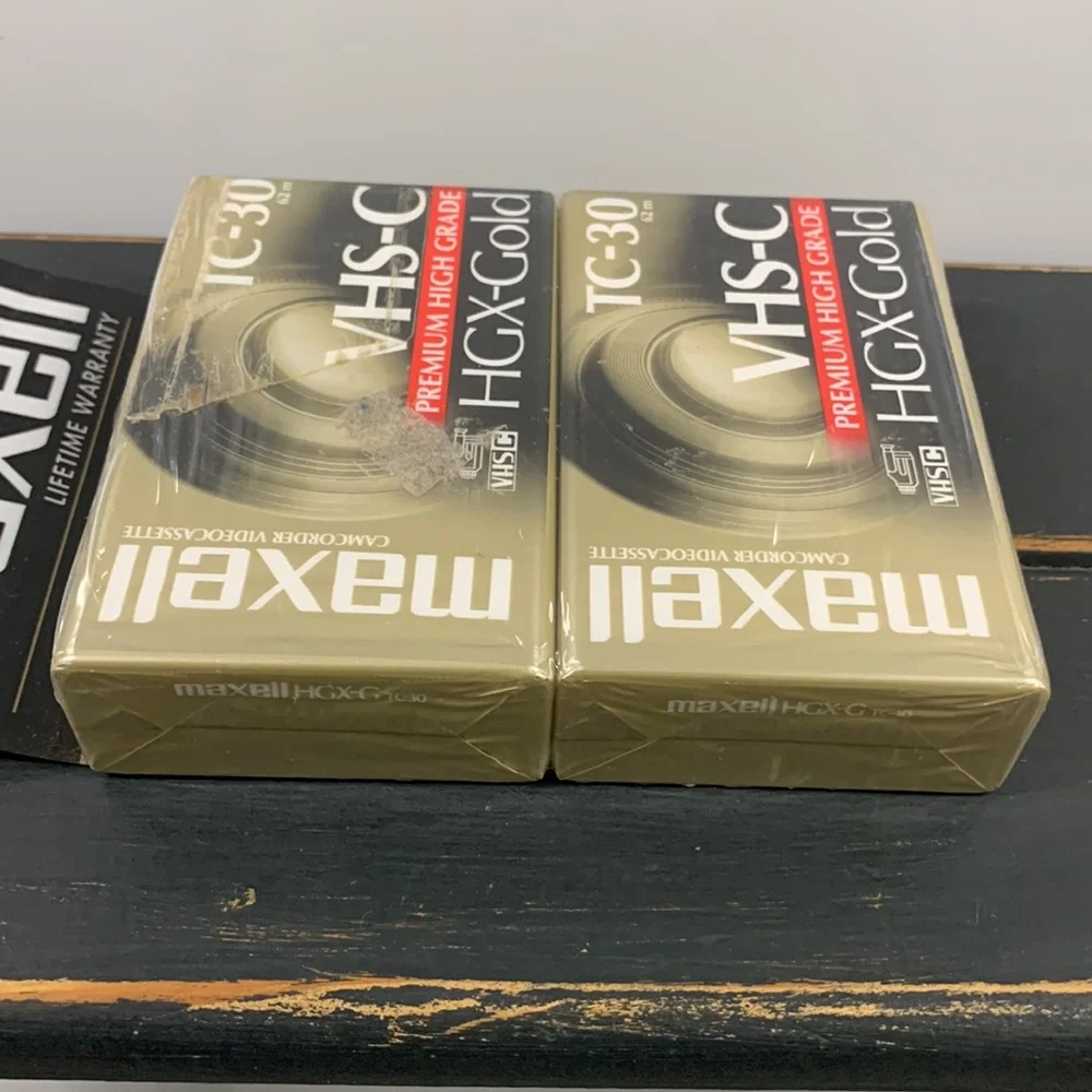 Maxell VHS-C TC-30 HGX-Gold Camcorder Videocassette Premium High Grade Analog VX - Picture 4 of 5